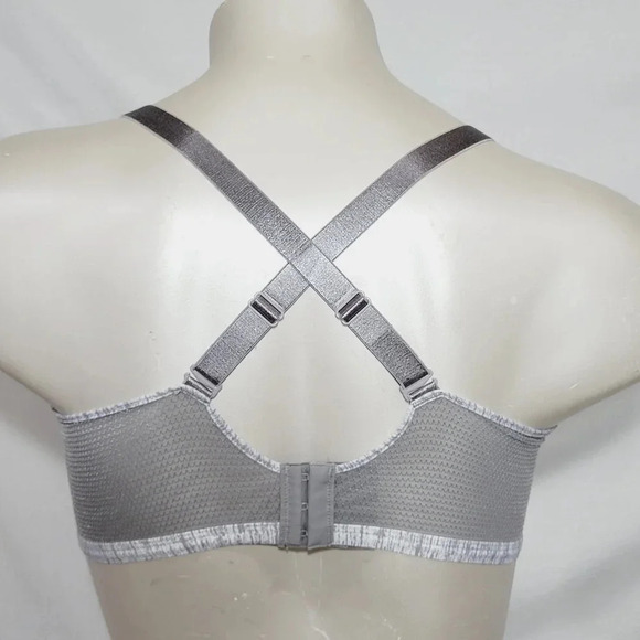 SMALL Hanes G521 HB21 Oh So Light Comfort Wireless Wire Free Bra Gray NWT - Picture 4 of 5